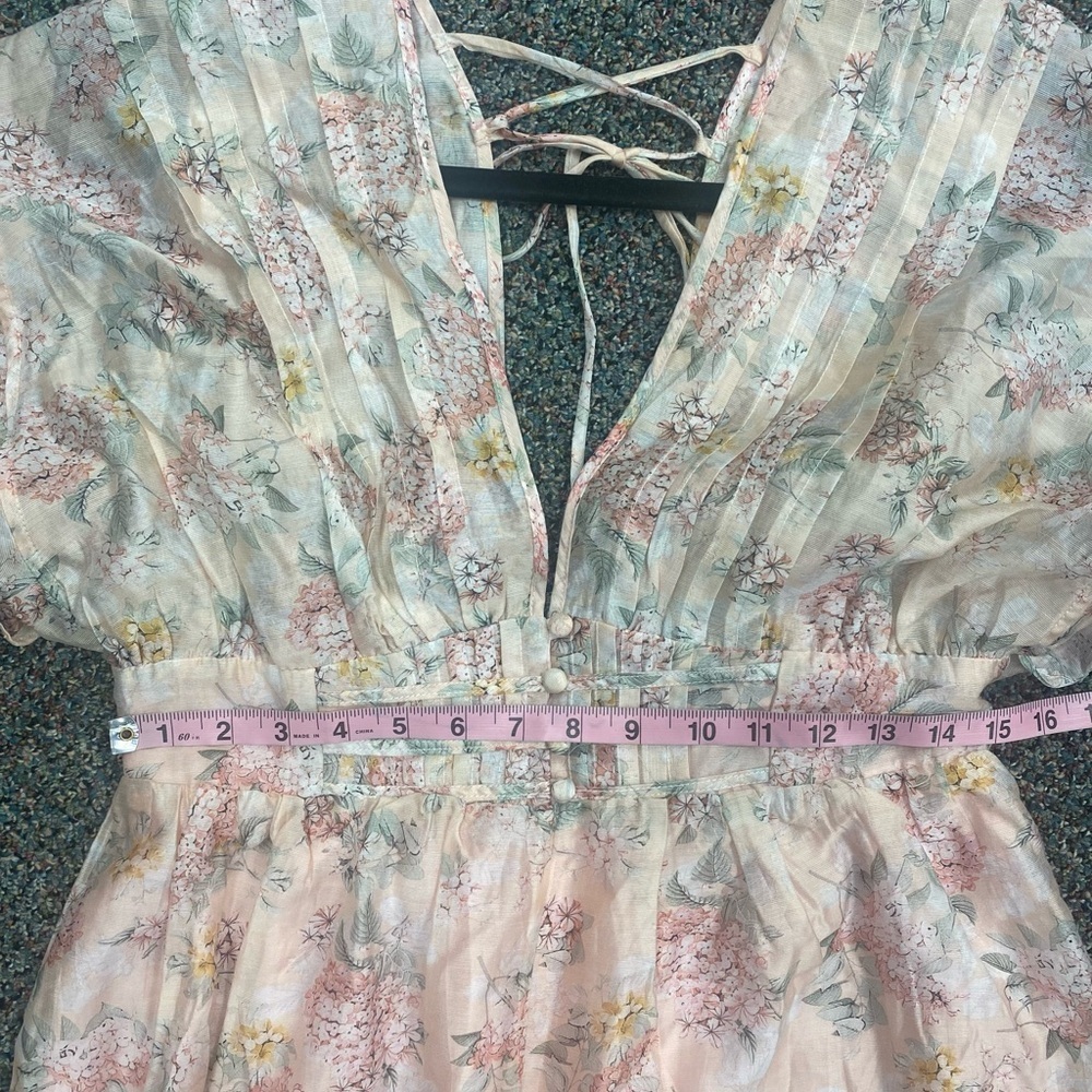 NWT STORIA Remembering Spring Floral Pleated Romper~Blush~Size M - Picture 12 of 15